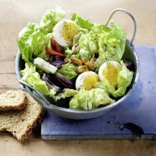 Eiersalat mit Muscheln Eiersalat mit Muscheln