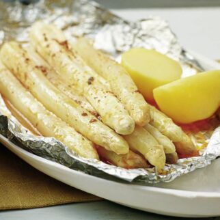 Spargel aus der Folie Spargel aus der Folie