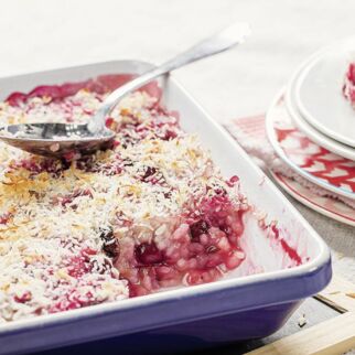 Kokosmilchreis mit Kirschen Kokosmilchreis mit Kirschen