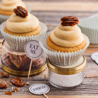 Pekannuss-Karamell-Cupcakes Pekannuss-Karamell-Cupcakes