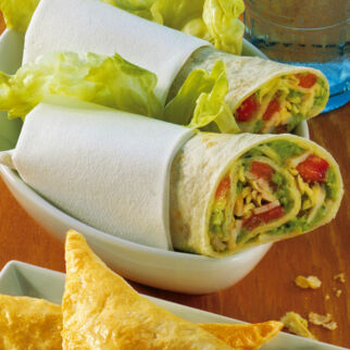 Wraps mit Avocadocreme Wraps mit Avocadocreme
