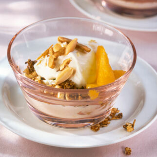 Knuspriger Orangenquark Knuspriger Orangenquark