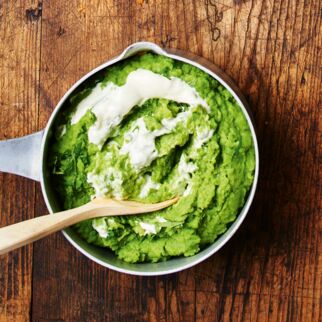 Gruene Erbsen mit Minze Gruene Erbsen mit Minze