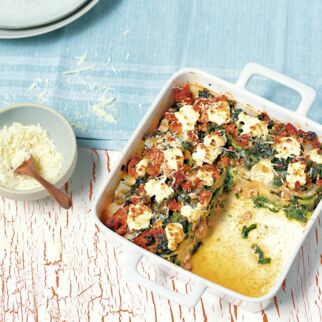 Salsicce-Spinat-Lasagne Salsicce-Spinat-Lasagne