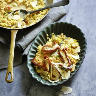 Quinoa mit Steinpilzen und Parmesan Quinoa mit Steinpilzen und Parmesan