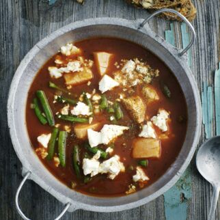 Lachseintopf mit Bohnen Lachseintopf mit Bohnen