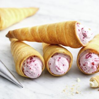 Eistüten aus Pizzateig Eistüten aus Pizzateig