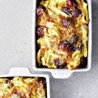 Spätzle-Auflauf mit Kirschen Spätzle-Auflauf mit Kirschen