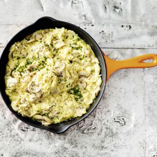 Champignon-Reis-Rührei Champignon-Reis-Rührei