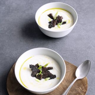 Schwarzwurzelsuppe mit Croutons Schwarzwurzelsuppe mit Croutons