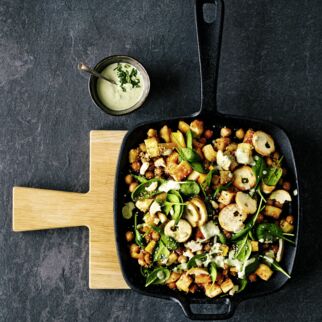 Warmer Kichererbsensalat Warmer Kichererbsensalat