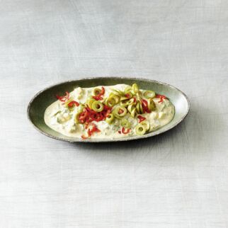 Türkische Käsecreme mit Kräutern Türkische Käsecreme mit Kräutern