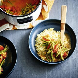 Grüne Bohnen mit Tomate Grüne Bohnen mit Tomate