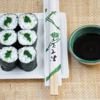 Hoso-Maki mit Spinat Hoso-Maki mit Spinat