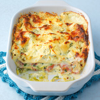Zucchini-Schinken-Lasagne Zucchini-Schinken-Lasagne