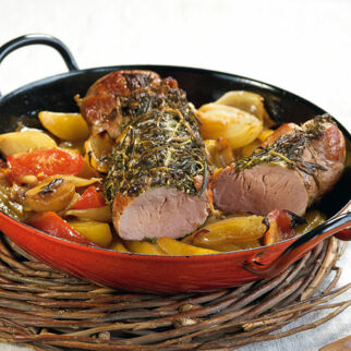 Schweinefilet im Kräutermantel Schweinefilet im Kräutermantel