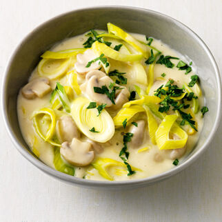 Lauch in Senfsahnesauce Lauch in Senfsahnesauce