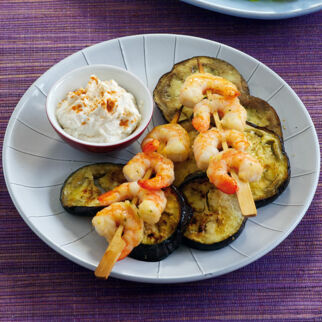 Garnelensticks mit Parmesancreme Garnelensticks mit Parmesancreme