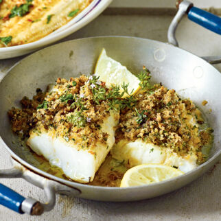 Fisch mit Kräuterkruste Fisch mit Kräuterkruste