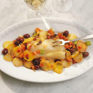 Klippfisch auf Genueser Art Klippfisch auf Genueser Art