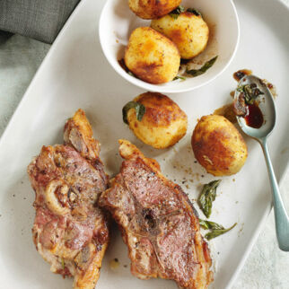 Lammkoteletts mit Balsamicokartoffeln Lammkoteletts mit Balsamicokartoffeln