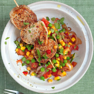 Schweinefilet mit Mexiko-Gemüse Schweinefilet mit Mexiko-Gemüse