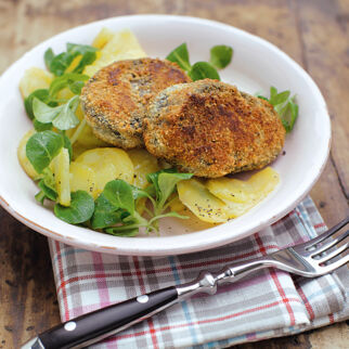 Panierte Blutwurst Panierte Blutwurst