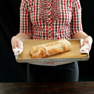 Linsenbraten im Blätterteig Linsenbraten im Blätterteig