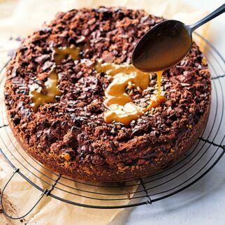 Schoko-Karamellkuchen Schoko-Karamellkuchen