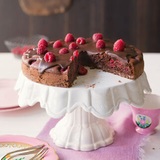 Knusper-Schoko-Himbeertarte Knusper-Schoko-Himbeertarte