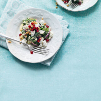 Spinatsalat mit Fetakäse Spinatsalat mit Fetakäse