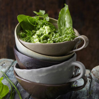 Heilbutt-Ceviche mit grüner Sauce Heilbutt-Ceviche mit grüner Sauce