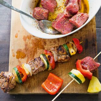 Bunte Karibik-Spieße Bunte Karibik-Spieße