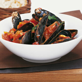 Muscheln mit Tomatensauce Muscheln mit Tomatensauce