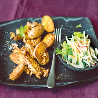 Walnusskartoffeln mit Selleriesalat Walnusskartoffeln mit Selleriesalat