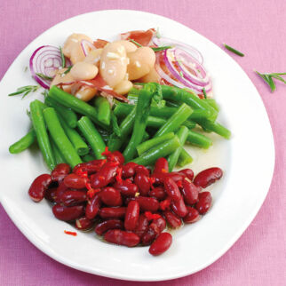 Salat aus Bohnendreierlei Salat aus Bohnendreierlei