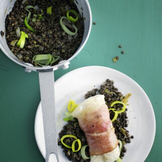 Linsen mit Kabeljaufilets Linsen mit Kabeljaufilets