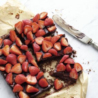 Erdbeertarte Sommer trifft Schoki Erdbeertarte Sommer trifft Schoki