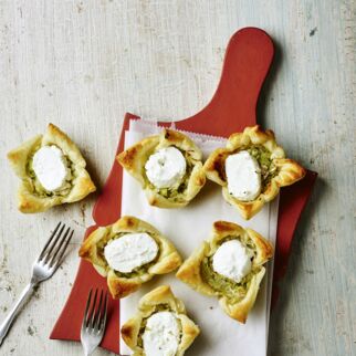 Mini-Quiches mit Ziegenkäse Mini-Quiches mit Ziegenkäse