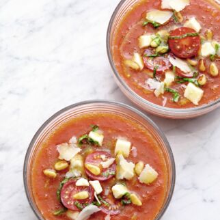 Wassermelonen-Tomaten-Suppe Wassermelonen-Tomaten-Suppe