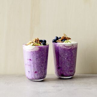 Overnight Oats mit Beeren Overnight Oats mit Beeren