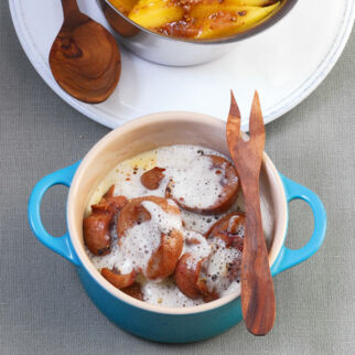 Kalbsnierenragout mit Portweinsahne Kalbsnierenragout mit Portweinsahne