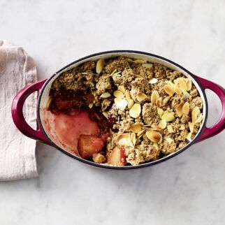 Pflaumen-Crumblemit Mandeln Pflaumen-Crumblemit Mandeln