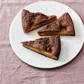 Cappuccino-Pfirsich-Kuchen Cappuccino-Pfirsich-Kuchen