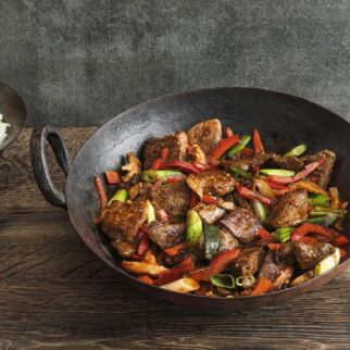 Hirsch aus dem Wok Hirsch aus dem Wok