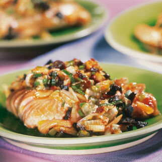 Fisch mit Knoblauchsauce Fisch mit Knoblauchsauce