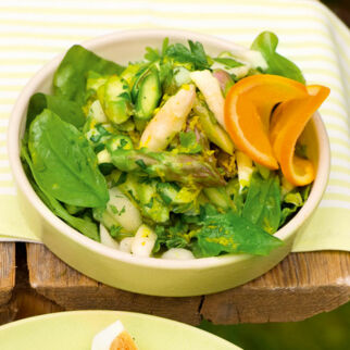 Spargelsalat mit Orangensauce Spargelsalat mit Orangensauce