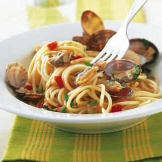 Spaghetti mit Muscheln Spaghetti mit Muscheln