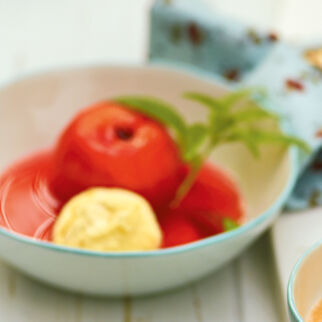 Pfirsiche in Weinsud Pfirsiche in Weinsud