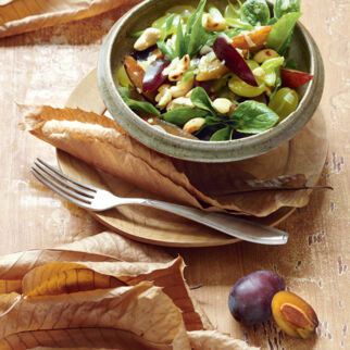 Zwetschgen-Trauben-Salat Zwetschgen-Trauben-Salat